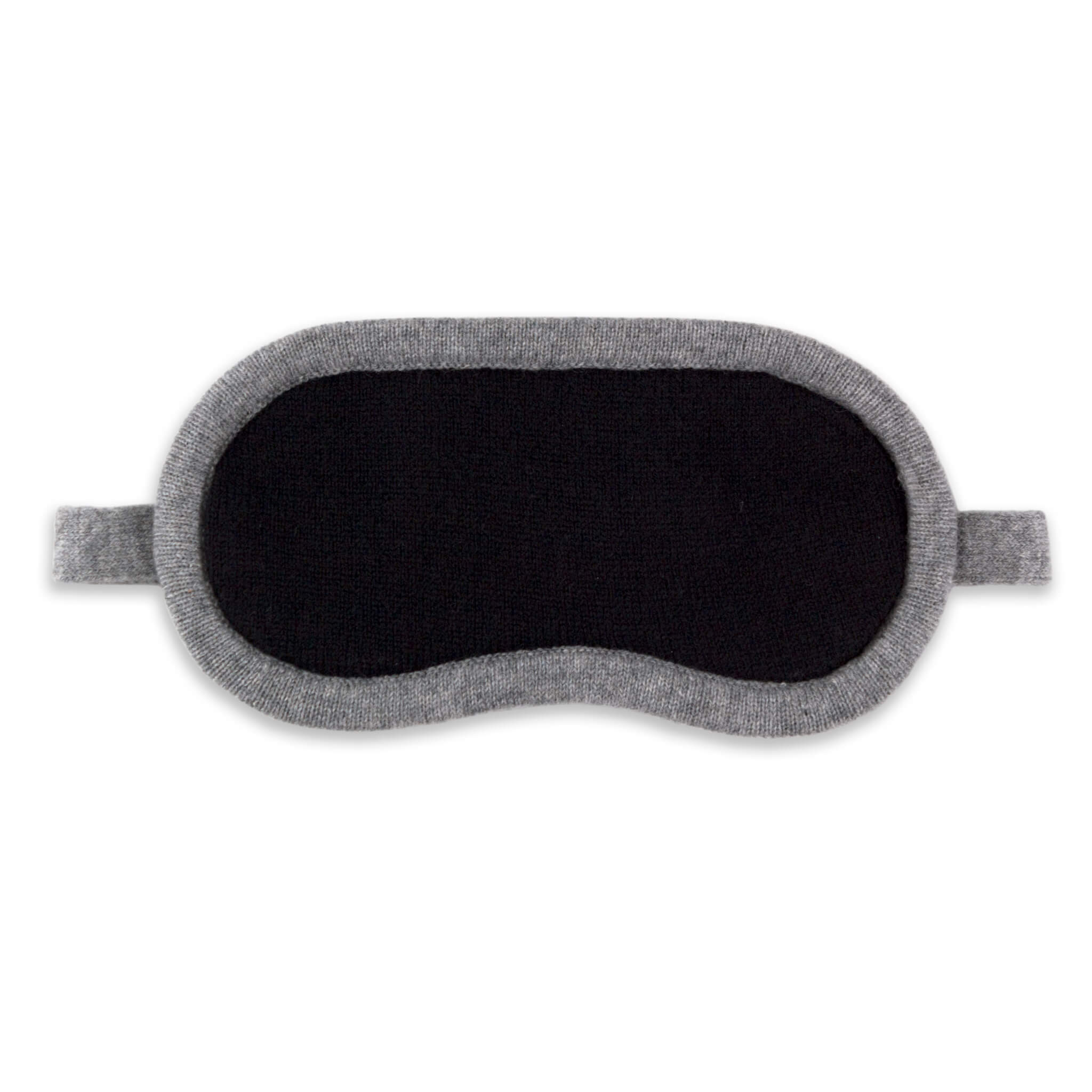 Cashmere Eye Mask (Black & Gray)