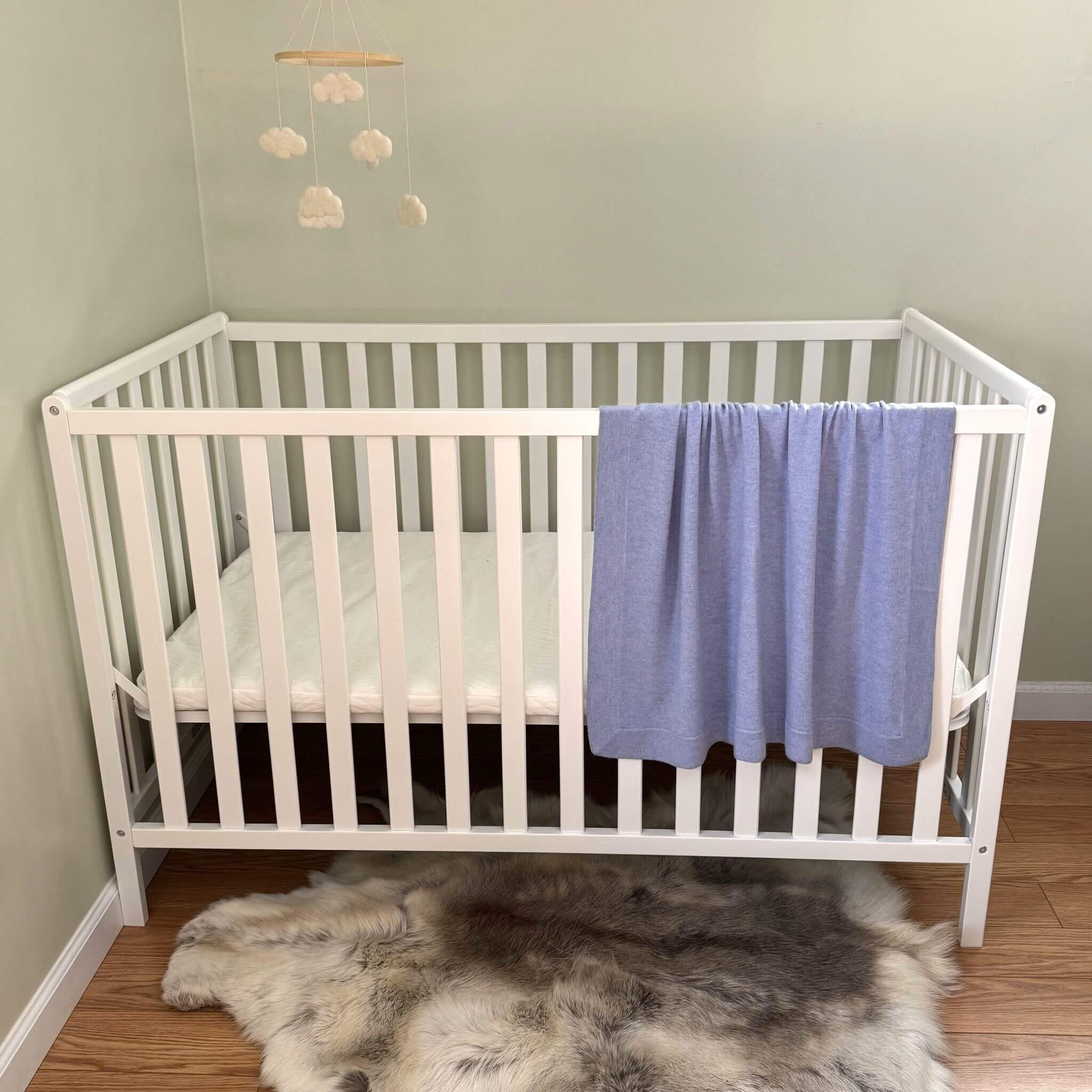 'A New Love' Cashmere Baby Blanket (Blue)