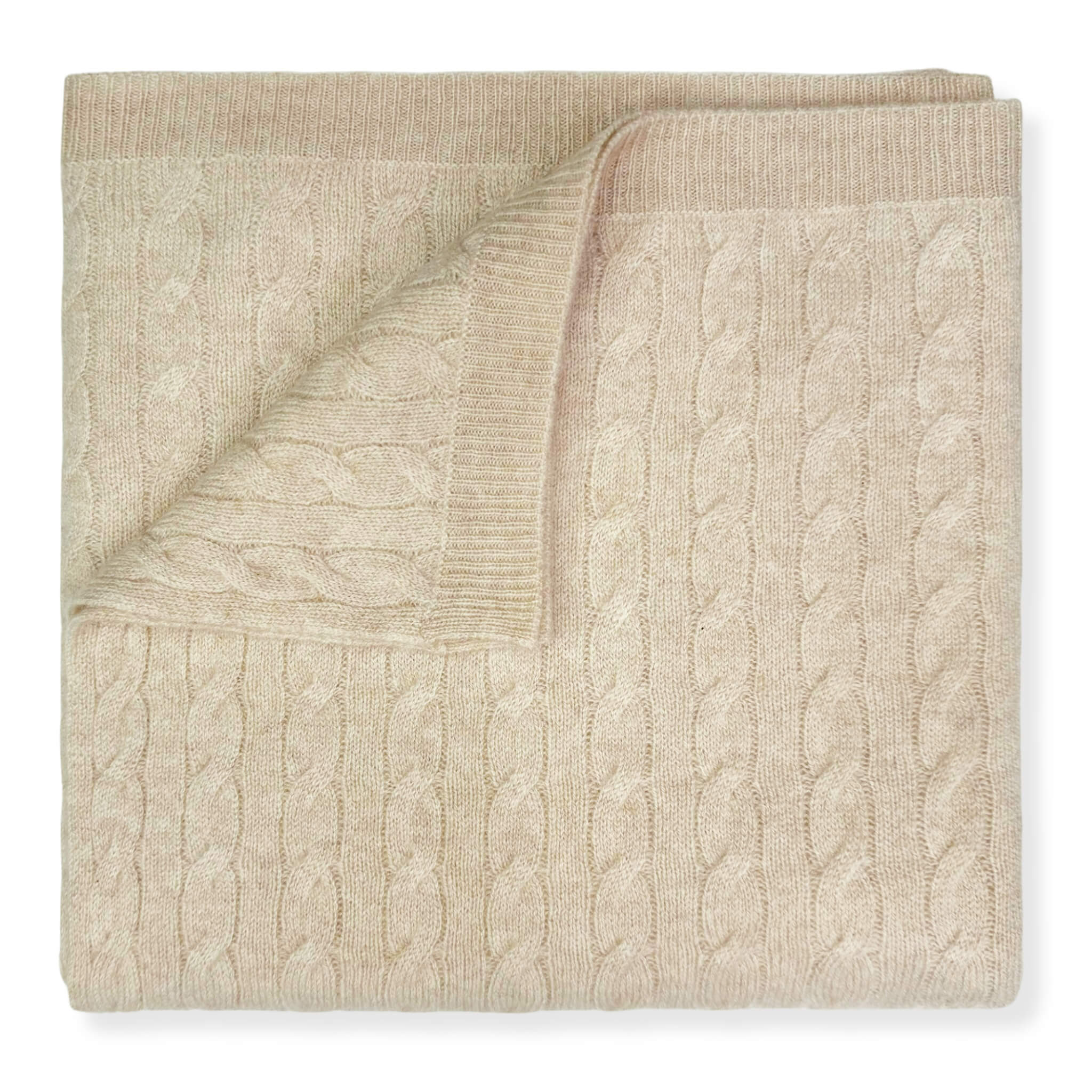 'Classic Adventures' Cable Knit Cashmere Baby Blanket, Beanie & Booties Gift Set (Brown Sugar)