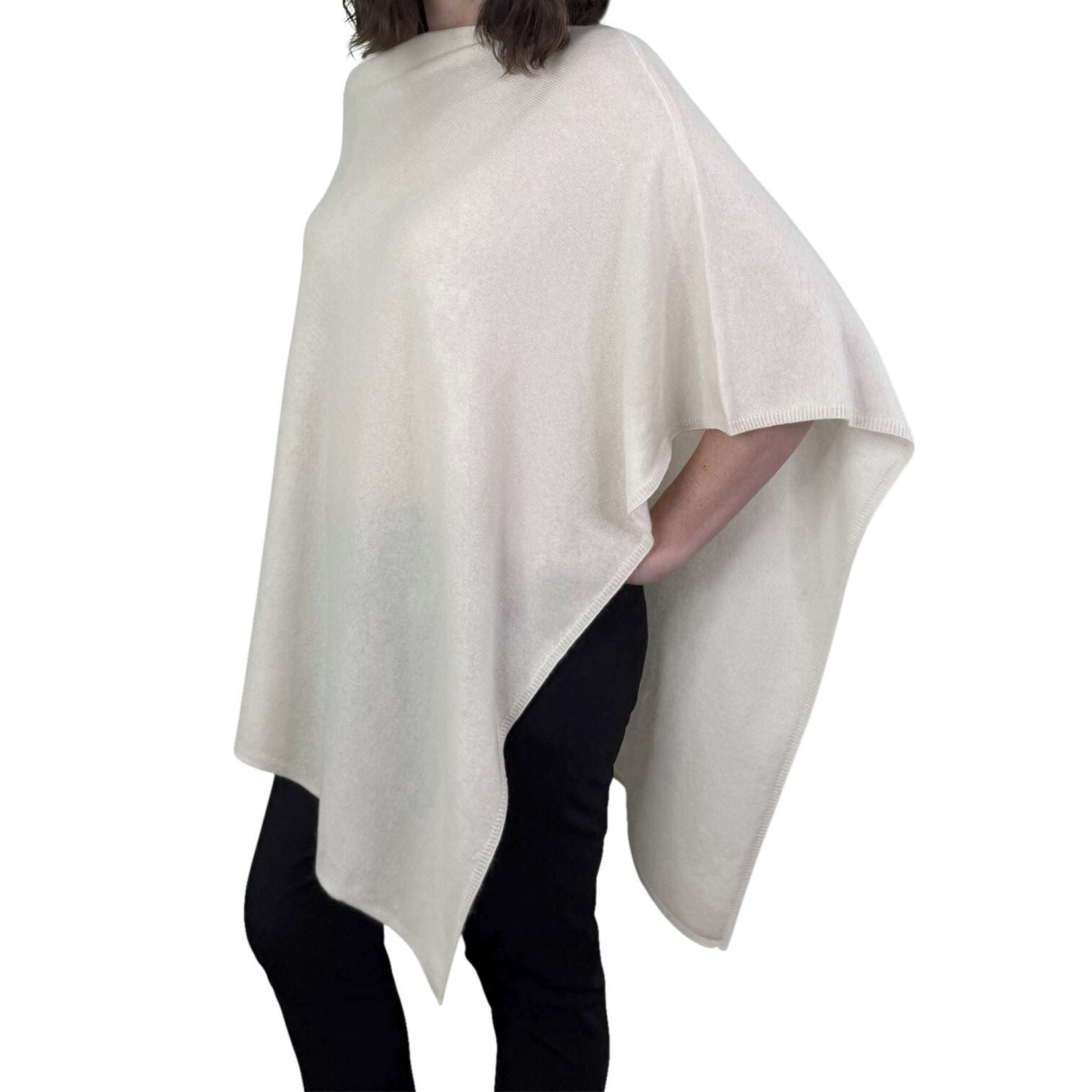 'For Mom and Me' Cashmere Nursing Shawl & Baby Blanket Set (Cream)