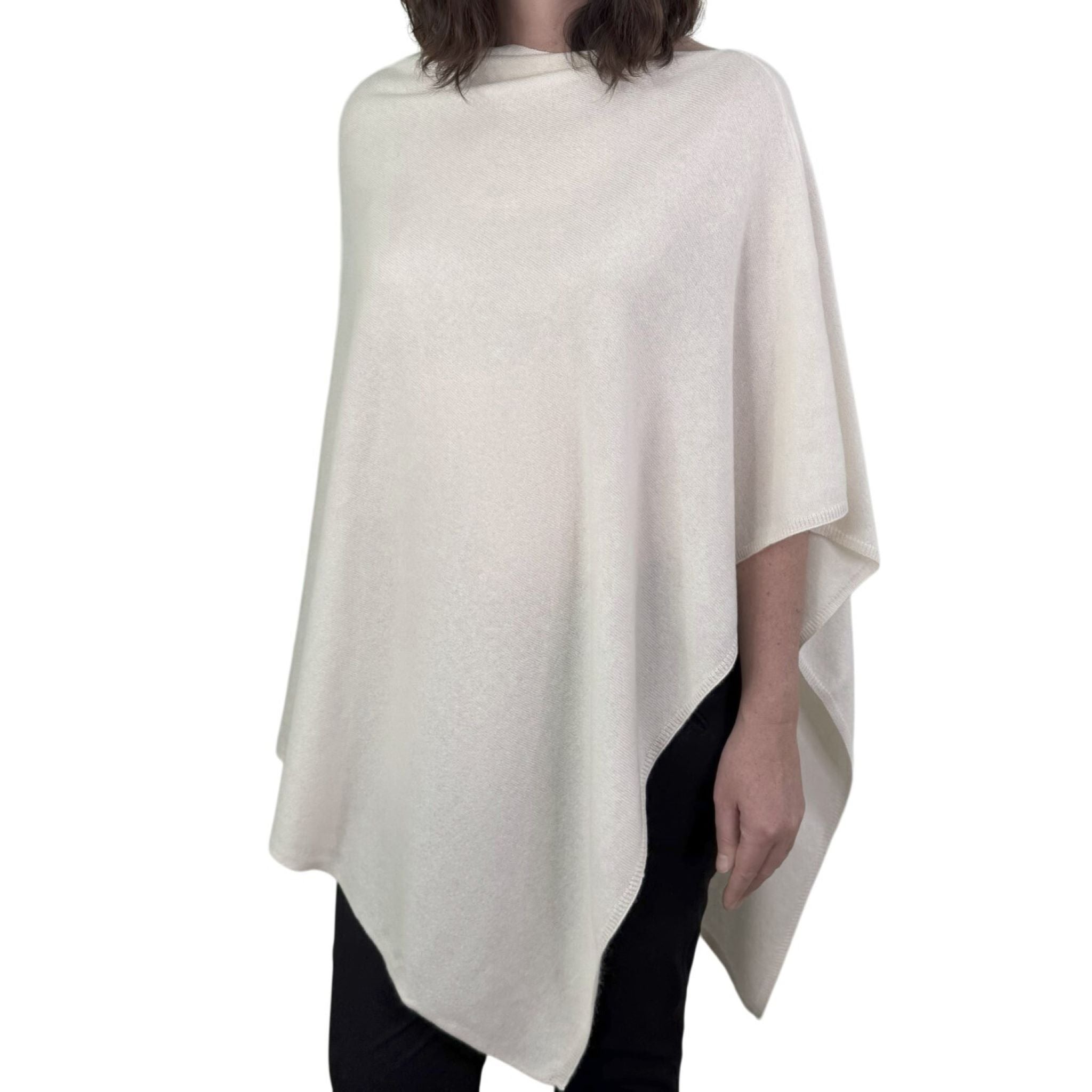 'For Mom and Me' Cashmere Nursing Shawl & Baby Blanket Set (Cream)