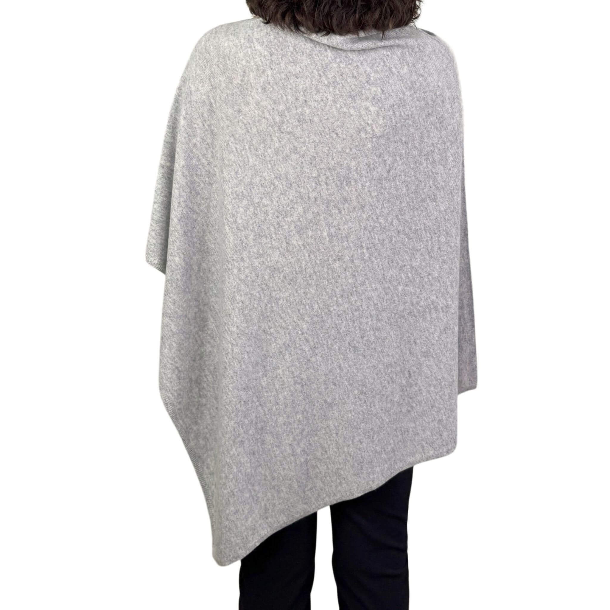 'For Mom and Me' Cashmere Nursing Shawl & Baby Blanket Set (Light Gray)