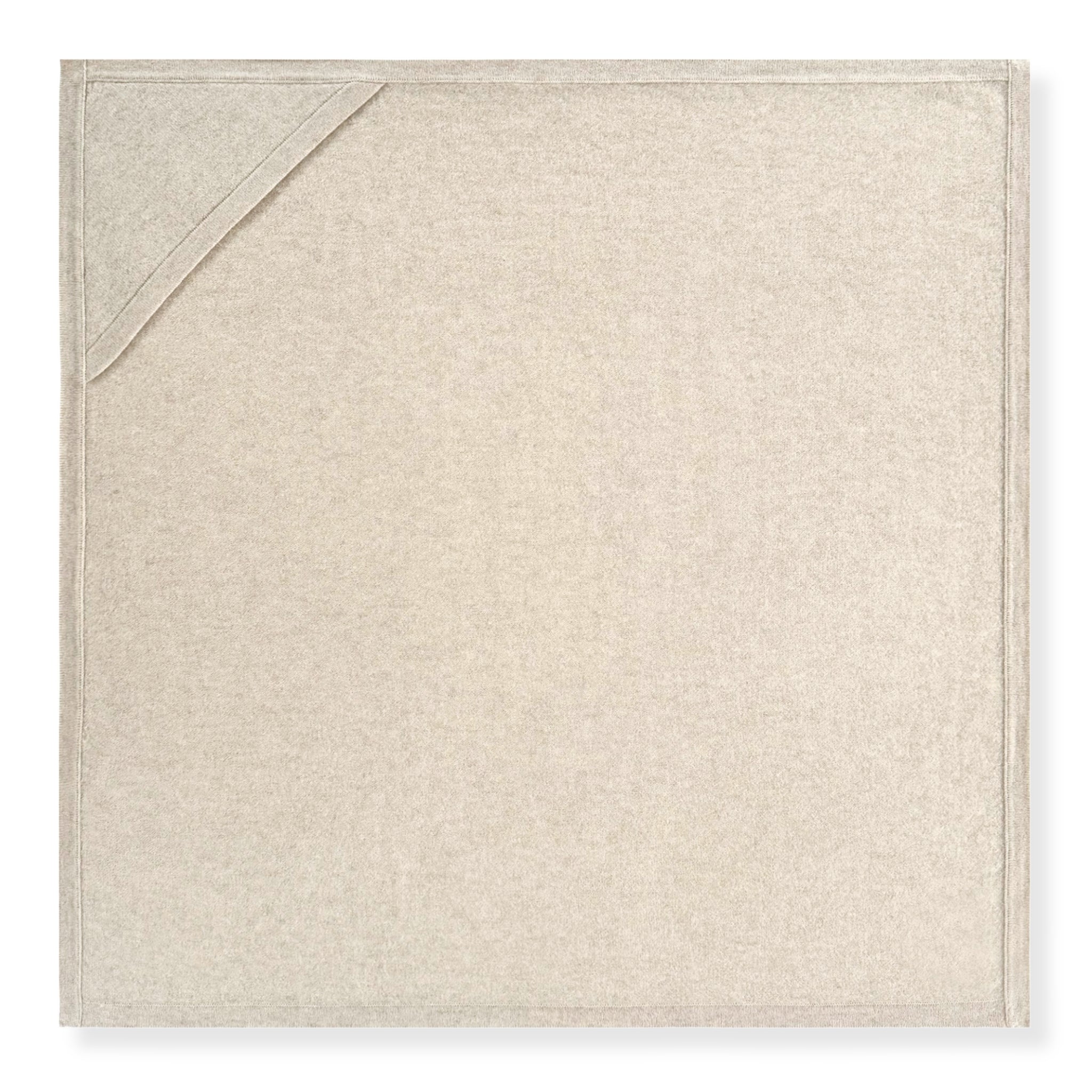 'Welcome Home' Hooded Cashmere Receiving Blanket Brown Sugar