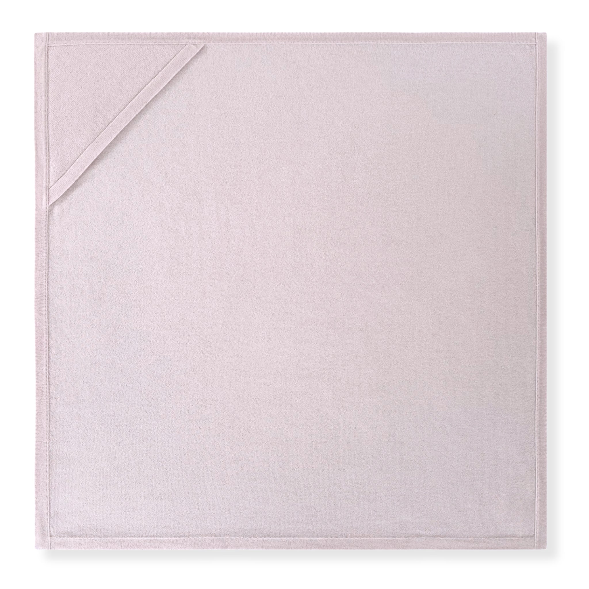'Welcome Home' Hooded Cashmere Receiving Blanket Pink