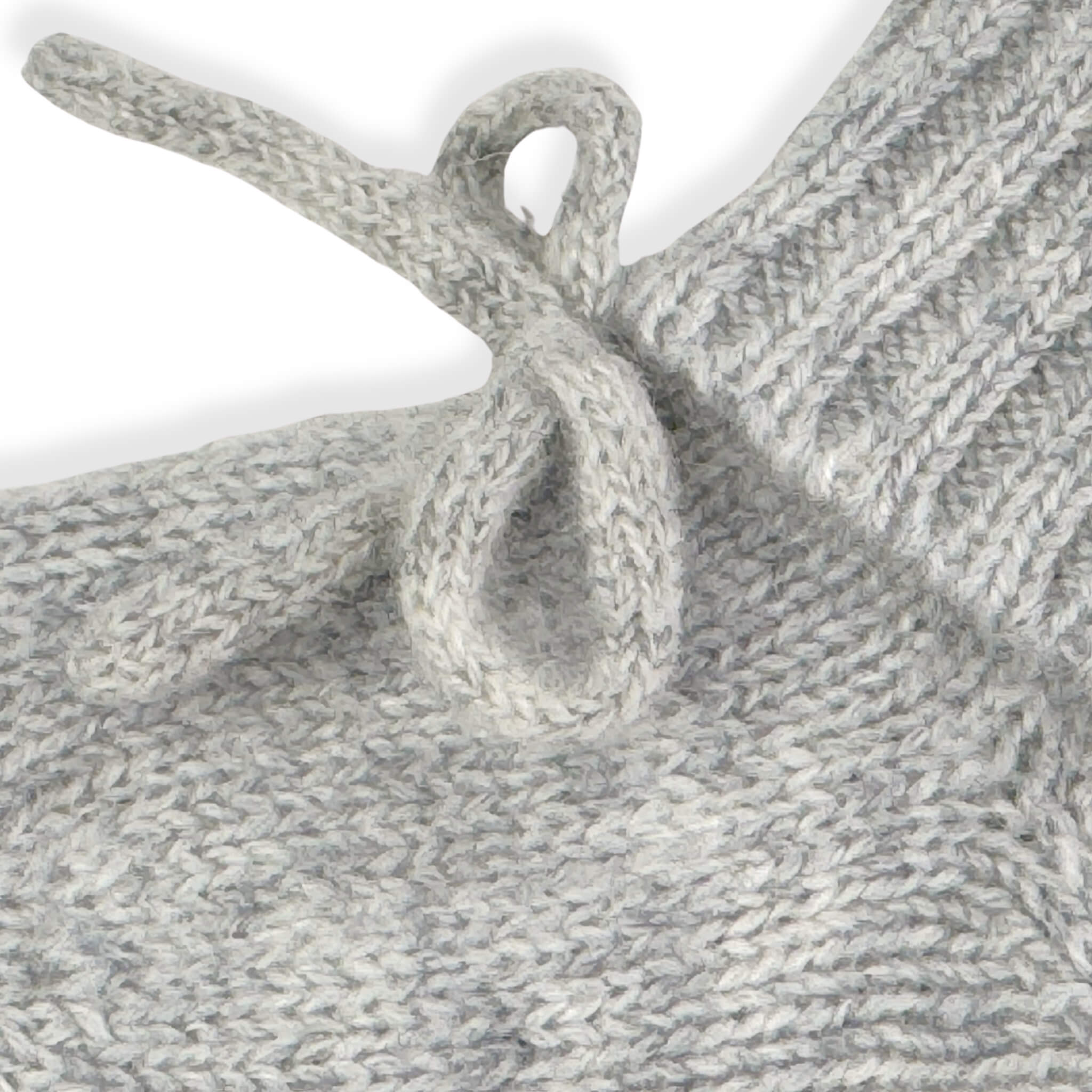 'Stepping Out in Style' Cashmere Baby Beanie & Booties (Light Gray)