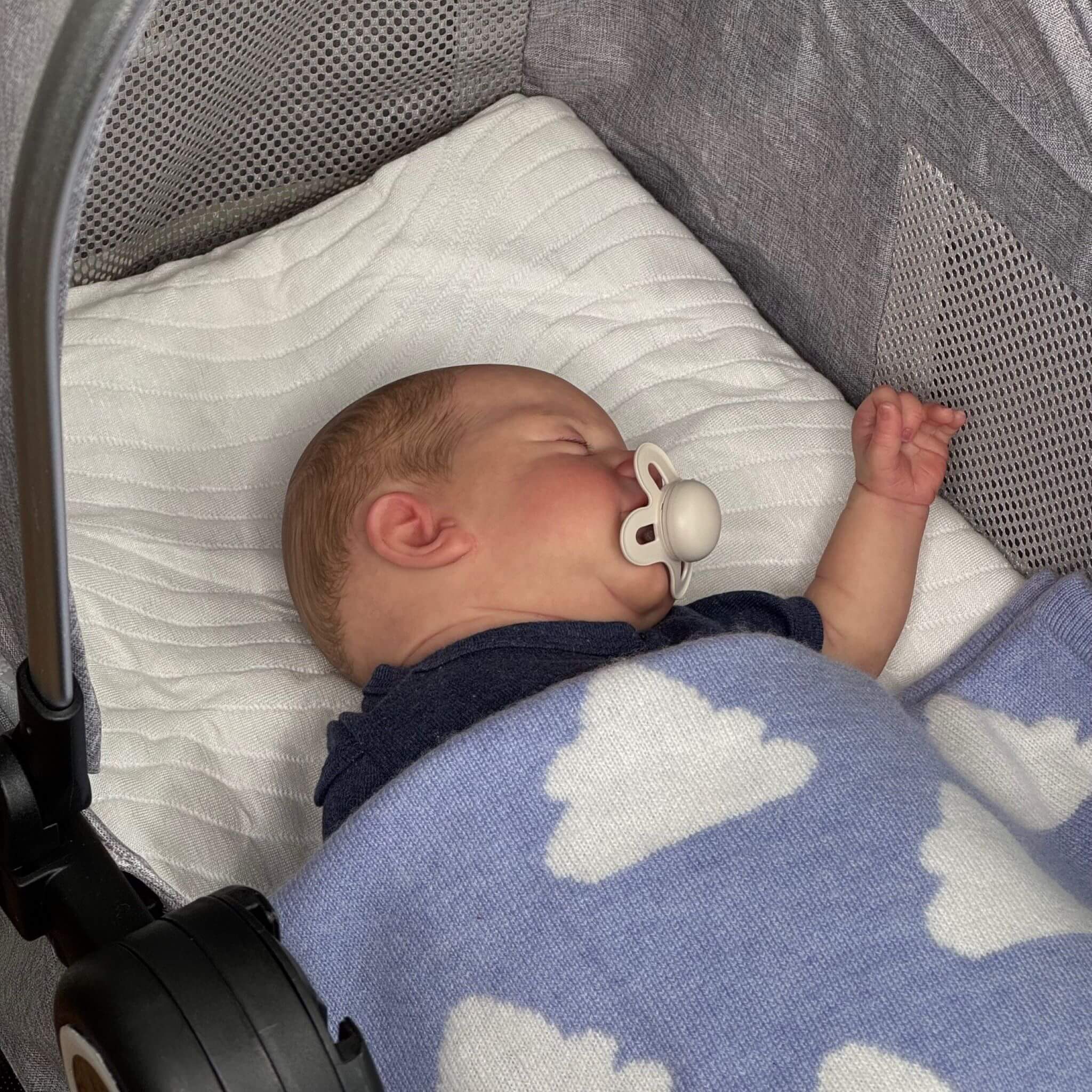 'Sky's the Limit' Cashmere Baby Blanket