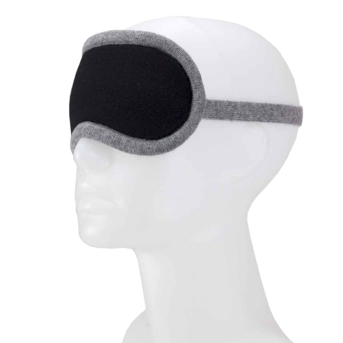 'We Got This' Cashmere Eye Mask (Black & Gray)