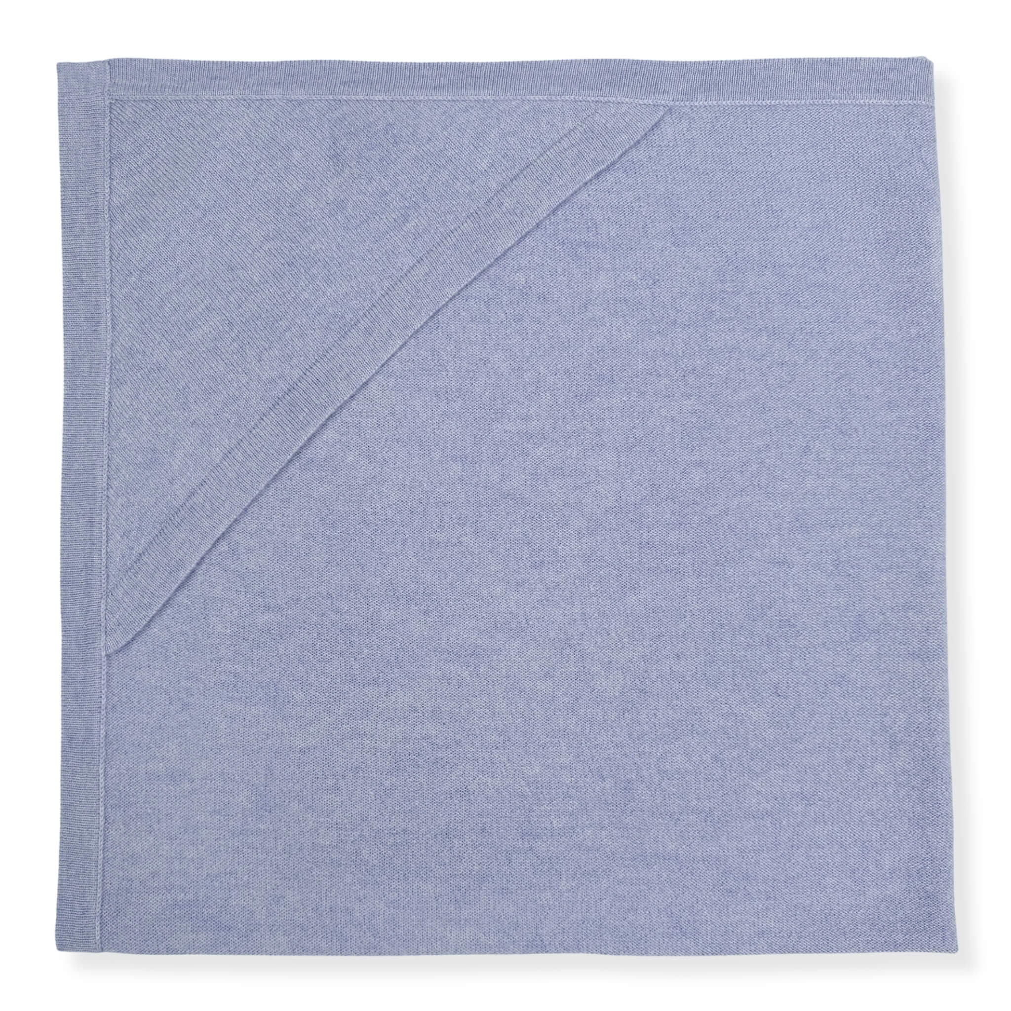'Welcome Home' Hooded Cashmere Receiving Blanket (Blue)