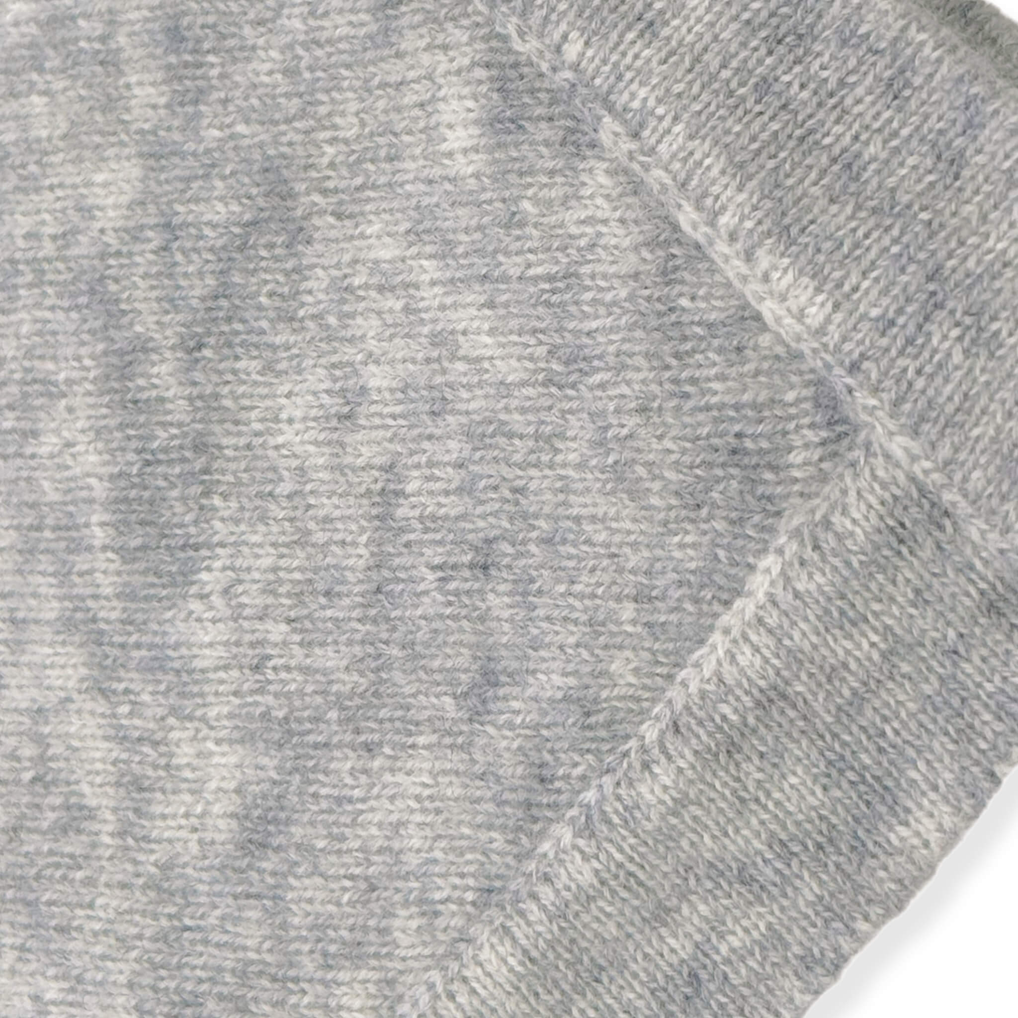 'Welcome Home' Hooded Cashmere Receiving Blanket (Light Gray)