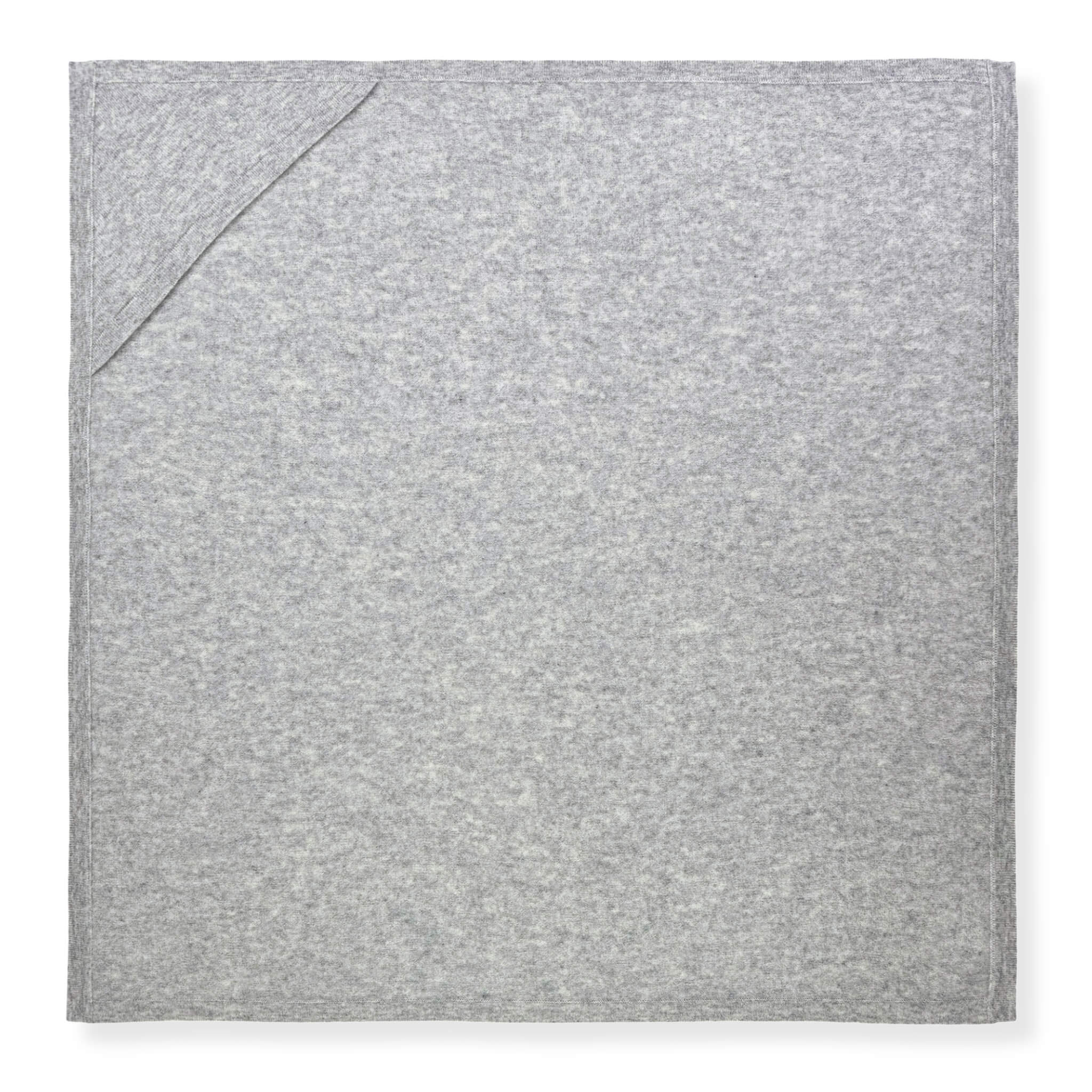 'Welcome Home' Hooded Cashmere Receiving Blanket (Light Gray)