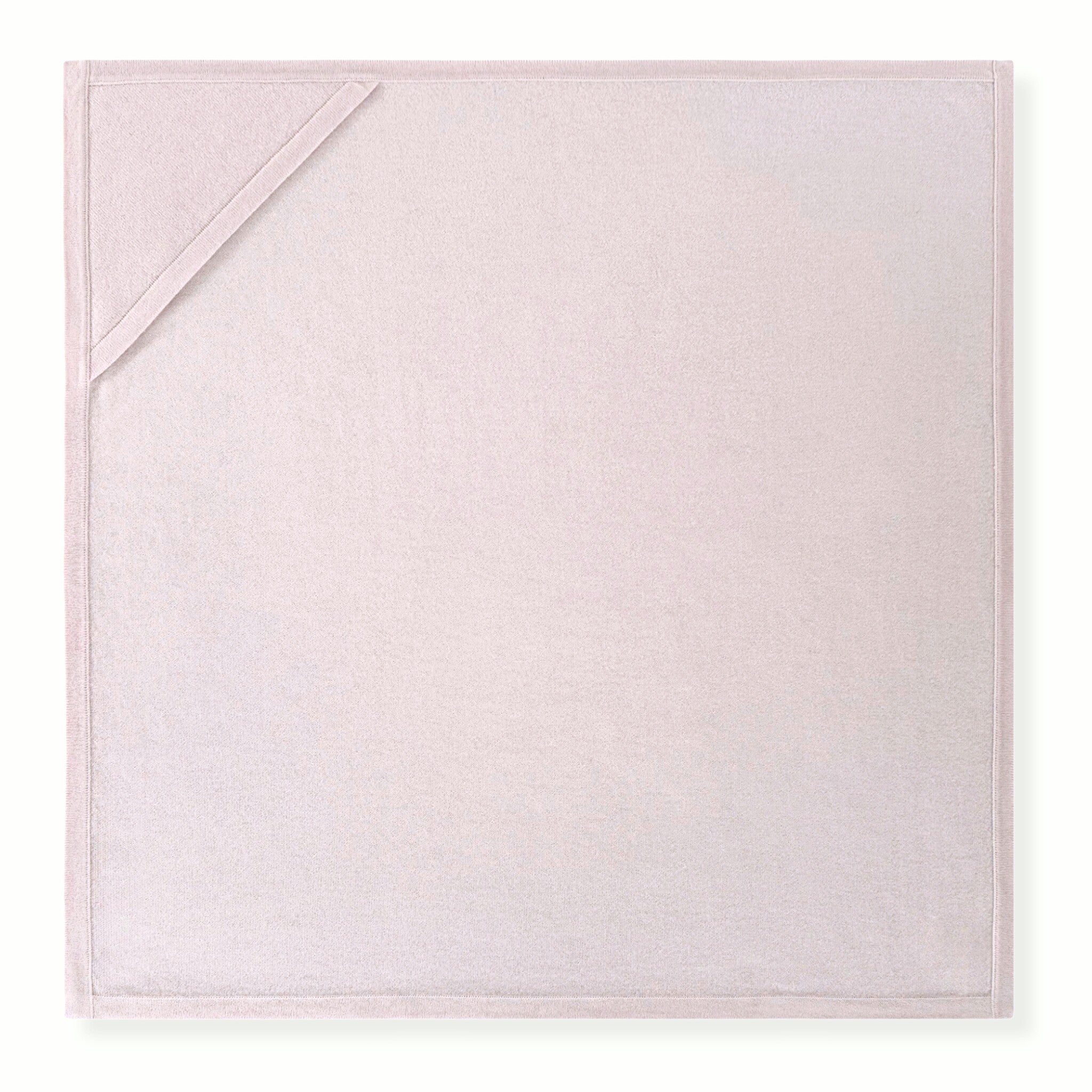 'Welcome Home' Hooded Cashmere Receiving Blanket (Pink)