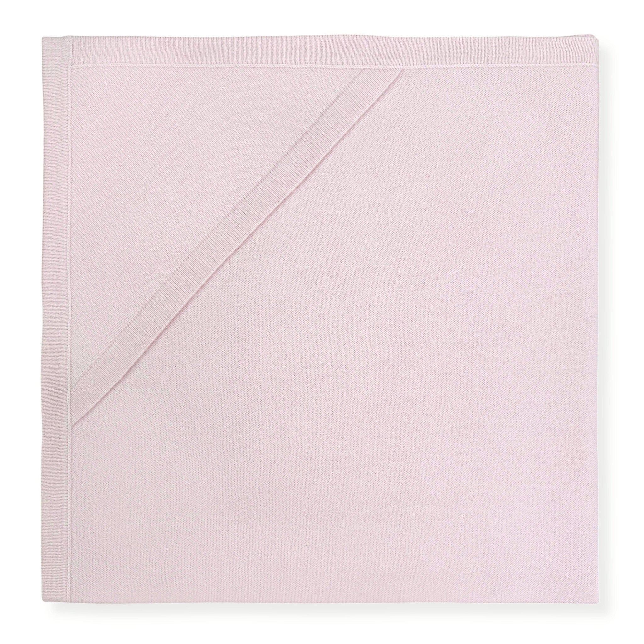 'Welcome Home' Hooded Cashmere Receiving Blanket (Pink)